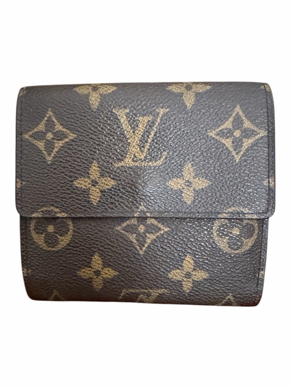 Louis Vuitton Monogram Trifold Elise Wallet Vintage LV Double Snap Compact Purse - Picture 2 of 13